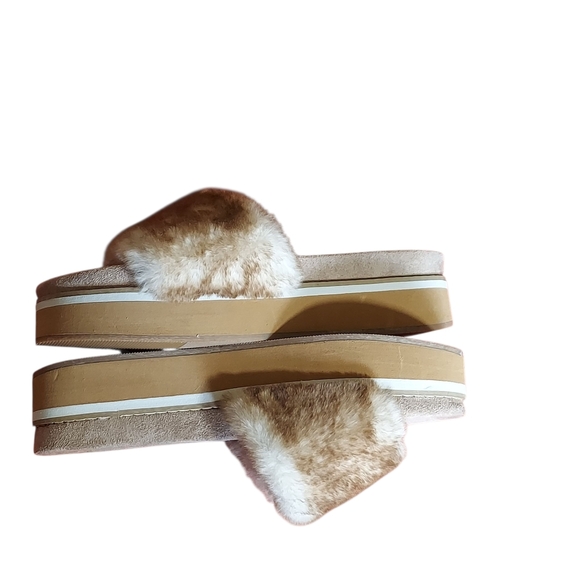Jane And The Shoe Astro Furry Slide  Platform Slippers Women's We - Picture 14 of 16